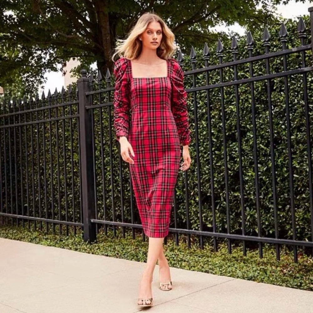 New Antonio Melani Sheath Midi Dress